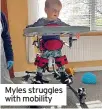  ?? ?? Myles struggles with mobility