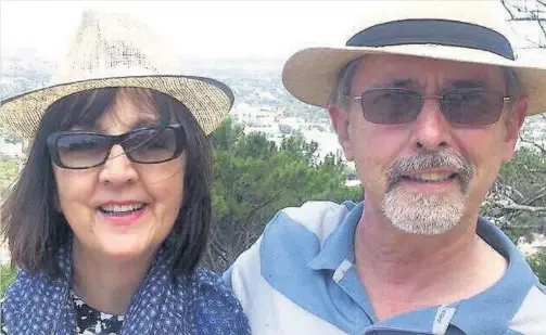  ?? WALES NEWS SERVICE ?? Grandparen­ts Roger and Christine Solik - who moved from Wales to South Africa in 1981 - were killed in the robbery at their farmland estate