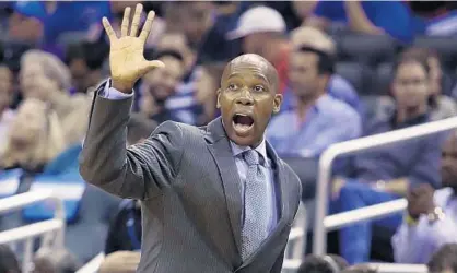  ?? STEPHEN M. DOWELL/STAFF FILE PHOTO ?? Coach Jacque Vaughn was fired Thursday after the Magic lost 10 in a row, 16 of 18 and gave up at least 100 points in 14 straight games.