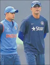  ??  ?? Rahul Dravid guided India to the U19 World Cup final in Bangladesh last year. GETTY IMAGES