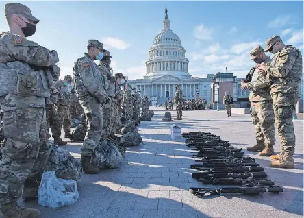  ?? JASPER COLT/ USA TODAY ?? Democrats in Congress haven’t accused GOP colleagues by name, but they noted how some rioters seemed familiar with the Capitol’s layout and unusually large groups of people visited the day before.