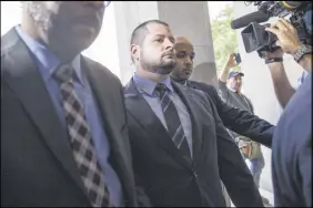  ?? CP PHOTO ?? Constable James Forcillo arrives at a Toronto courthouse to be sentenced for the attempted murder of 18-year-old Sammy Yatim in 2013.