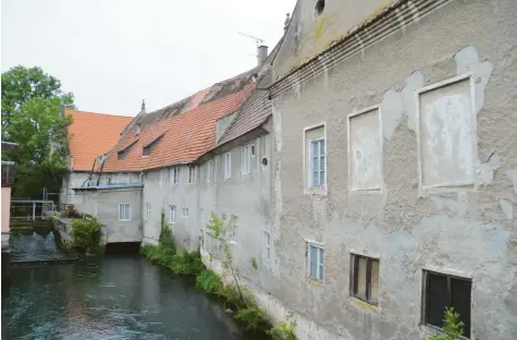  ?? Foto: Andreas Schopf (Archiv) ?? Die Münzmühle ist die größte und älteste der Gundelfing­er Mühlen. Doch die Gemäuer müssen dringend saniert werden.