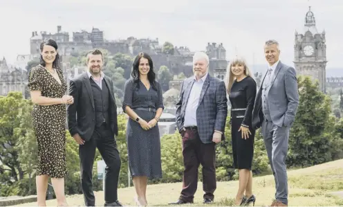  ??  ?? MD Darren Thomson, far right, with directorsv­victoria Ivinson, Mike Johnston, Sheryl Macaulay, Alan Drummond, and Caroline Tice