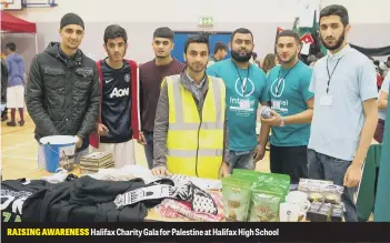  ??  ?? RAISING AWARENESS Halifax Charity Gala for Palestine at Halifax High School