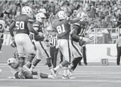  ?? JOEL AUERBACH / GETTY IMAGES ?? The Hurricanes, who have won two straight after dropping their season opener, are looking to extend their win streak when they host FIU.