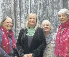  ?? ?? From left: Julia Denholm, Louise Cox, Wendy Edwards and Judith Kewell