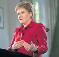  ?? ?? Nicola Sturgeon wants to hold a second referendum.