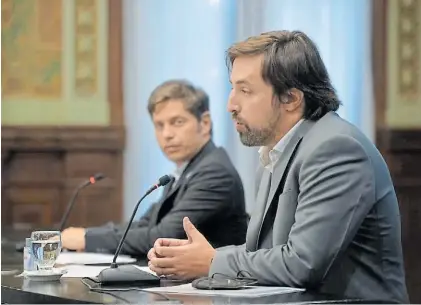  ?? ?? Kicillof y Kreplak. “Se vienen semanas difíciles”, advirtió el ministro bonaerense de Salud días atrás.