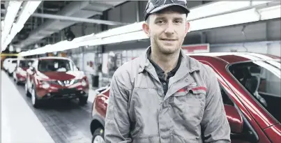  ??  ?? GREAT TRAINING: Nissan maintenanc­e technician Chris Grindley.