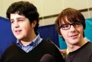  ?? Photograph: Vince Bucci/Getty Images ?? Drake Bell, right, and his Drake & Josh costar Josh Peck (unrelated to Brian Peck) in August 2004.