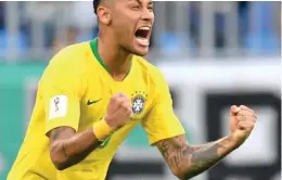  ?? AFP ?? Neymar resolvió un partido muy difícil para Brasil en el fuerte calor de Samara.