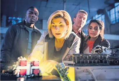  ??  ?? Jodie Whittaker as The Doctor in a scene from the new series