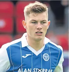  ??  ?? St Johnstone forward Callum Hendry.