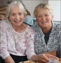  ??  ?? Anne Butler and Mary Ruth Tobin at the coffee morning in Impresso Cafe in aid of St Senan’s Primary School’s ASD unit.