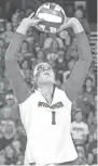  ?? UNIVERSITY OF WISCONSIN ?? Lauren Carlini, a 6-foot-2 setter, earned four All-America honors at UW.