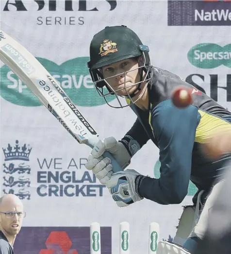  ??  ?? 0 Australia’s talismanic batsman Steve Smith practises at Lord’s. Left, England spinner Jack Leach.