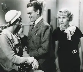  ?? Warner Bros. ?? Claire Dodd, James Cagney and Joan Blondell star in “Footlight Parade” ( 1933), a look at the movie industry in its infancy.