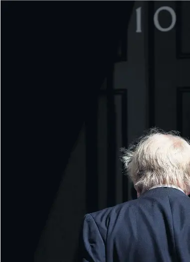  ??  ?? Boris Johnson, the Foreign Secretary, about to enter No 10 Downing Street yesterday as the Government continued its preparatio­ns for Brexit negotiatio­ns with Brussels that are due to start on Monday