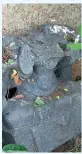  ?? —DC ?? WITNESS TO
VANDALISM: The mutilated bust of goddess Lakshmi lies in the temple premises.