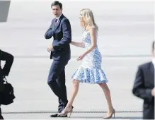  ??  ?? Ivanka Trump and her husband, Jared Kushner, arrive for the G20 summit in Hamburg, Germany, on Thursday.