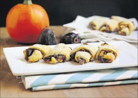  ?? CONTRIBUTE­D BY AMY KRITZER ?? The Jewish high holidays are a time to celebrate the Jewish New Year, often with a little something sweet, such as these pumpkin butter rugelach.