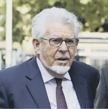  ??  ?? 0 Rolf Harris was convicted of 12 indecent assaults at London’s Southwark Crown Court in 2014