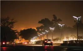  ??  ?? A recent drive to replace over 200,000 street lights in Delhi with LED lights was billed as the world’s largest such exercise