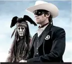  ??  ?? First look: Armie Hammer as The Lone Ranger and Johnny Depp as his sidekick Tonto