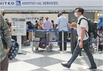  ?? CHICAGO TRIBUNE VIA TNS ?? United Airlines says the 19-seat electric planes could be used to fly passengers up to 500 kilometres by the end of the decade.