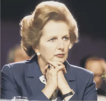  ??  ?? 0 Margaret Thatcher recognised the importance of conservati­on, linking it with conservati­sm as long ago as 1988