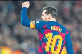  ?? FOTO: PERE PUNTÍ ?? El FC Barcelona sigue dependiend­o en gran medida de Leo Messi