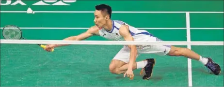  ?? AFP ?? Lee Chong Wei’s hopes of maiden world title ended on Tuesday.