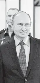  ?? Alexei Nikolsky / Associated Press ?? Russian President Vladmir Putin