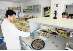  ?? ?? Trabajador­es del Laboratori­o de Suelos de la UMA.