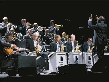  ?? STACEY SATHER/TNS ?? The Legendary County Basie Orchestra plays at the Fort Mose Jazz & Blues Series in February 2022.