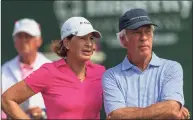  ?? File photo ?? Juli Inkster, left, will be in the field at the U.S. Senior Women’s Open in July at Brooklawn Country Club in Fairfield.