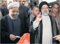  ?? REUTERS ?? Hassan Rohani (lijevo) i izazivač Ebrahim Raisi