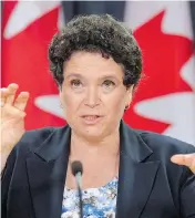  ?? ADRIAN WYLD / THE CANADIAN PRESS ?? Julie Gelfand, Canada’s commission­er of the environmen­t, says Canada must take action on climate change.