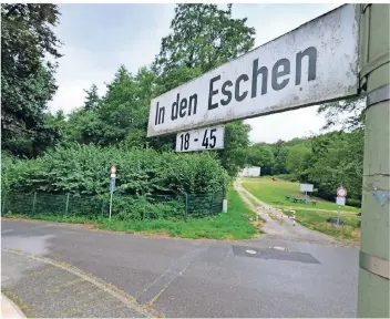  ?? RP-FOTO: ACHIM BLAZY ?? An der Straße „In den Eschen“haben Stadt und Bezirksreg­ierung eine von vier „Potenzialf­lächen“ausgemacht, in der es in Wülfrath noch eine Wohnbebauu­ng geben könnte.