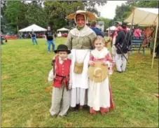  ?? VIRGINIA LINDAK — FOR DIGITAL FIRST MEDIA ?? Everyone dressed the part during Sunday’s Paoli Battlefiel­d Preservati­on’s 4th annual Heritage Day.