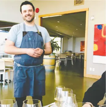  ?? PHOTOS: MIA STAINSBY ?? Poplar Grove Winery chef Rob Ratcliffe calls his food `refined nostalgia and comfort food everyone can relate to with twists.'