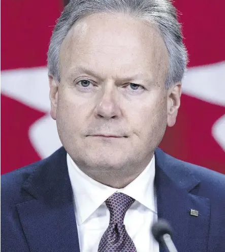  ?? JUSTIN TANG/BLOOMBERG FILES ?? Bank of Canada governor Stephen Poloz will feel less pressure to cut rates to offset the blows of weak oil prices. given the consolidat­ion in the sector since 2014, says Kevin Carmichael.