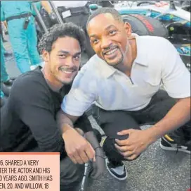  ?? PHOTO: HAMAD I MOHAMMED/REUTERS ?? Trey Smith with his dad, actor Will Smith