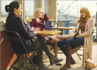  ?? The Canadian Press ?? From left, Shailene Woodley, Reese Witherspoo­n and Nicole Kidman are shown in this promo photo from Big Little Lies.