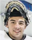  ?? DARREN STONE, TIMES COLONIST ?? Grizzlies netminder Zack Rose has a gold medal from last month’s World Junior A Challenge.