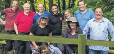  ??  ?? UK Power Networks volunteers, clockwise from left, Will Bowen, Martin Brace, Sean Tyrell, Bill Issace, Jane Halsey, Steve Wood, Bill Gilbert, Helen Marshman, Emma Kemp and Sue Jones