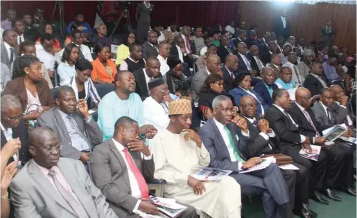  ??  ?? A cross section of participan­ts at the colloquium in honour of Chief Don Etiebet