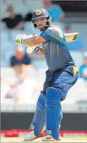  ?? REUTERS ?? Asela Gunaratne struck an unbeaten 70 to help Sri Lanka post a challengin­g total in the Champions Trophy practice game.