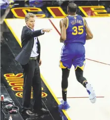  ?? Scott Strazzante / The Chronicle ?? Warriors head coach Steve Kerr has managed to give his players plenty of leeway while remaining firmly in charge.